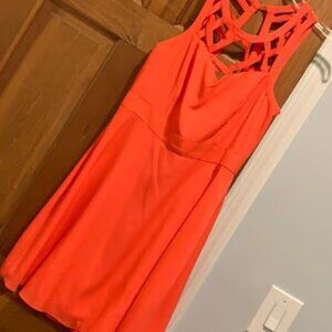 Guess Orange Cut Out Dress Size 8
